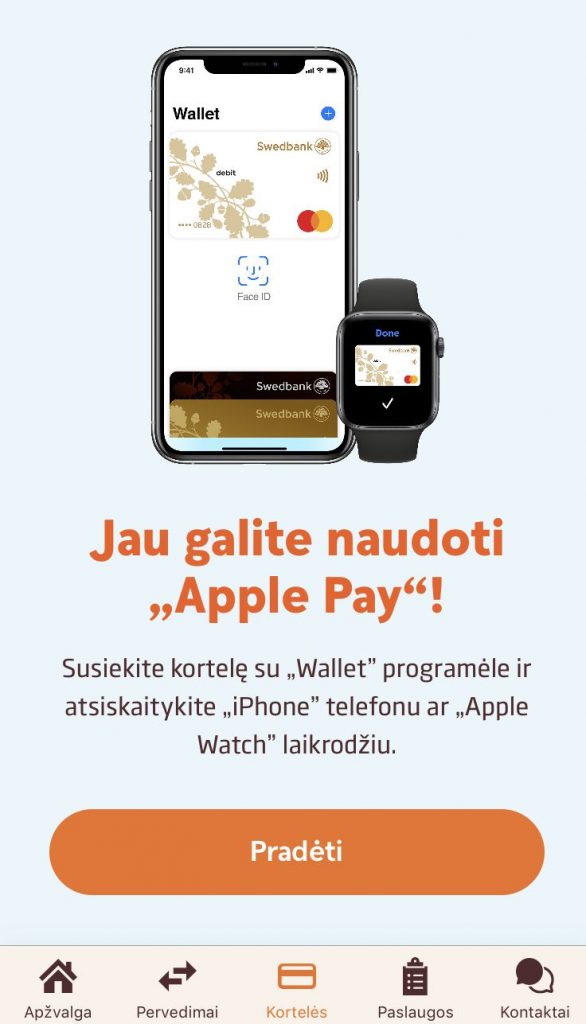 Swedbank Apple Pay